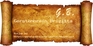 Gerstenbrein Brigitta névjegykártya
