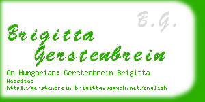 brigitta gerstenbrein business card